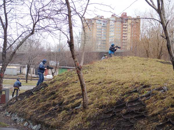 Лазертаг-игра в день рождения кадета, 27 апреля 2013 года - «Красные» атакуют :: Лазертаг-клуб «Зарница» - организация лазертаг-игр в Перми